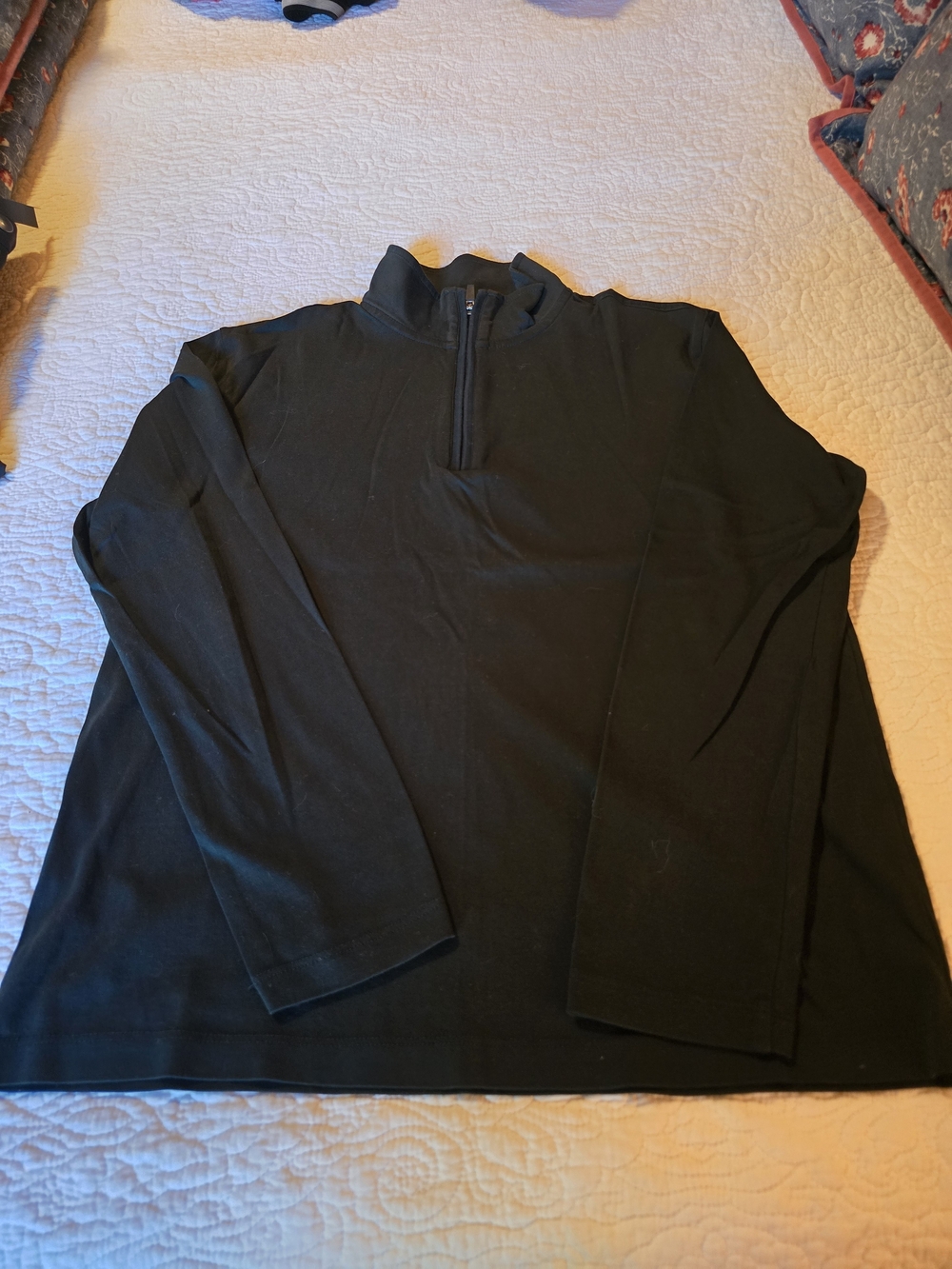 Banana Republic Black Zip-Up Mock Neck Sweater
